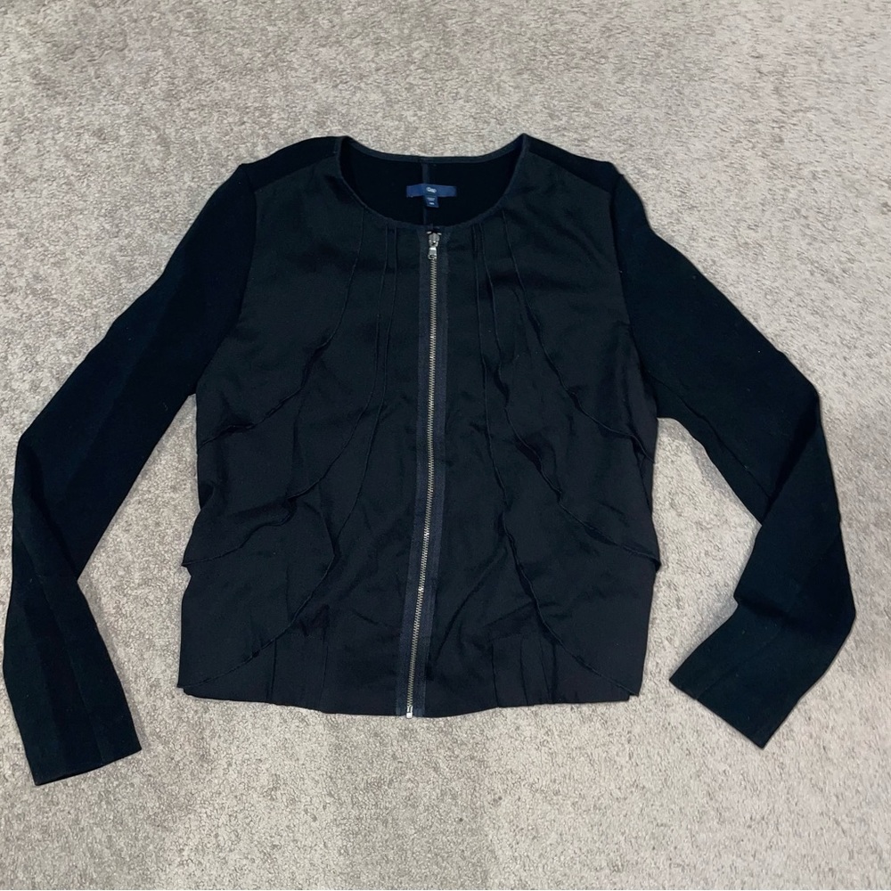 Gap Women’s Layered Ruffle Jacket - Picture 3 of 5